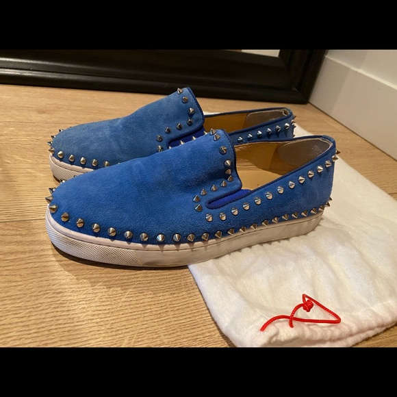 Christian louboutin spikes suede slip-on. Size 39 - Picture 2 of 4
